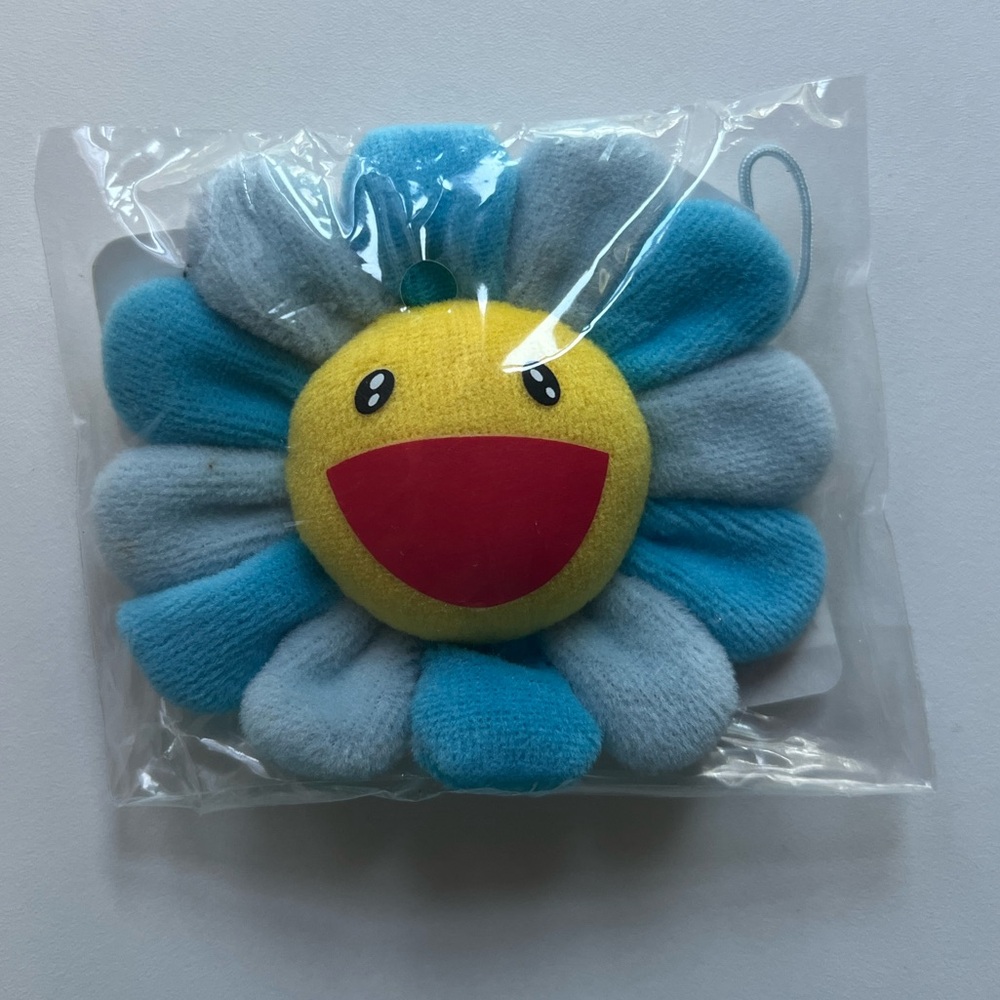 (New + Sealed) Takashi Murakami Sunflower Pin (Blue)
